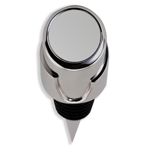 3.5" x 1.125" x 1.125" alloy metal and rubber wine bottle... from ASI 52263 EMT / EMT EMT EASY