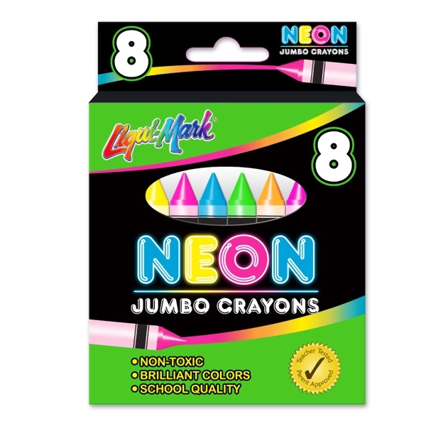 8 Pack Jumbo Neon Crayons... from ASI 67675 Liqui-Mark Corp