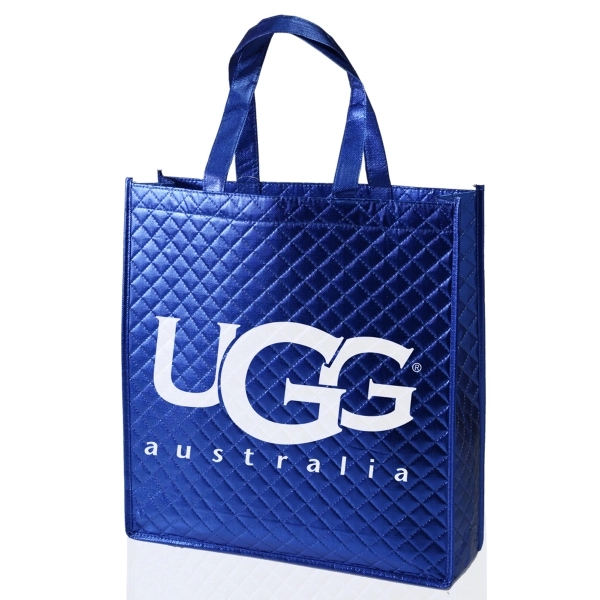 Pleated Non-Woven Laminated Tote Bag - 14.7"L x 15.7"H X 4.3"W.... from ASI 39552 BEL Promo