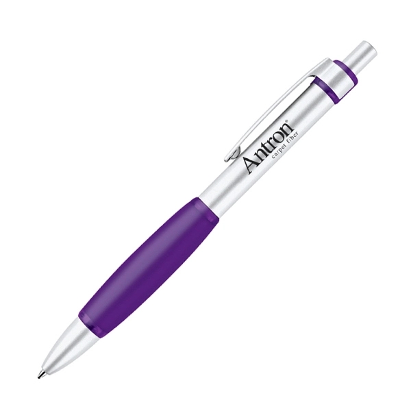 Click action ballpoint pen. Has an aluminum construction barrel with soft... from ASI 40544 Binaco / Binaline