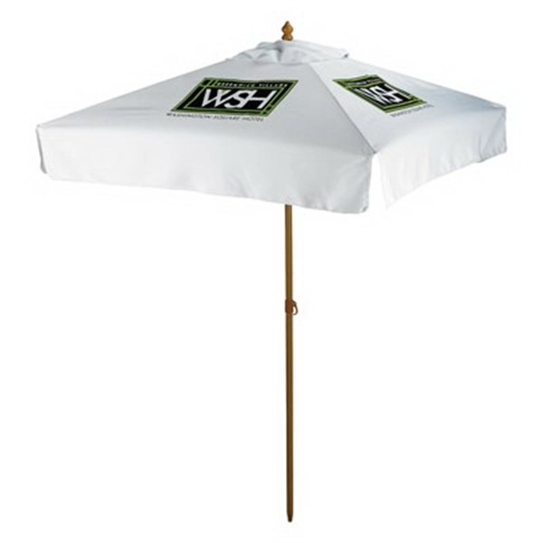 90" patio umbrella with 4 panels, 1 1/2" hardwood pole and... from ASI 30442 Above & Beyond Advertising Products / PromoAdLine