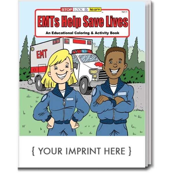 EMTs Help Save Lives educational coloring and activity book.... from ASI 45815 Coloring Book Solutions / Coloring Book Solutions™