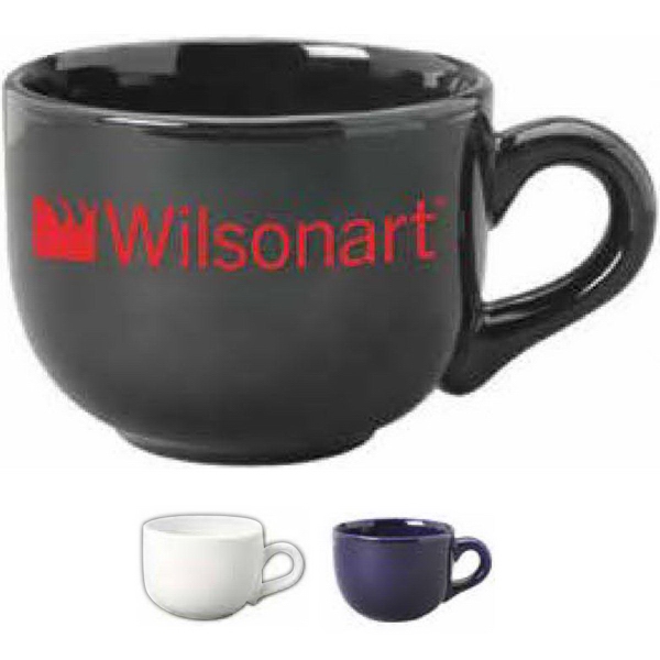 24 oz. latte mugs. Dimensions: 5 in (Top Diameter); 2.625 in... from ASI 39830 ZZ DROPPED - Benner China & Glassware Of FL / Odyssey