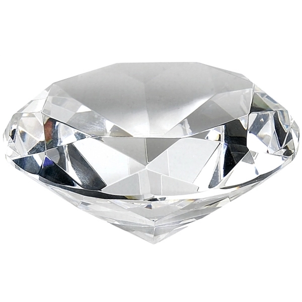 Clear Crystal Diamond Paperweight... from ASI 55540 Furniward Company