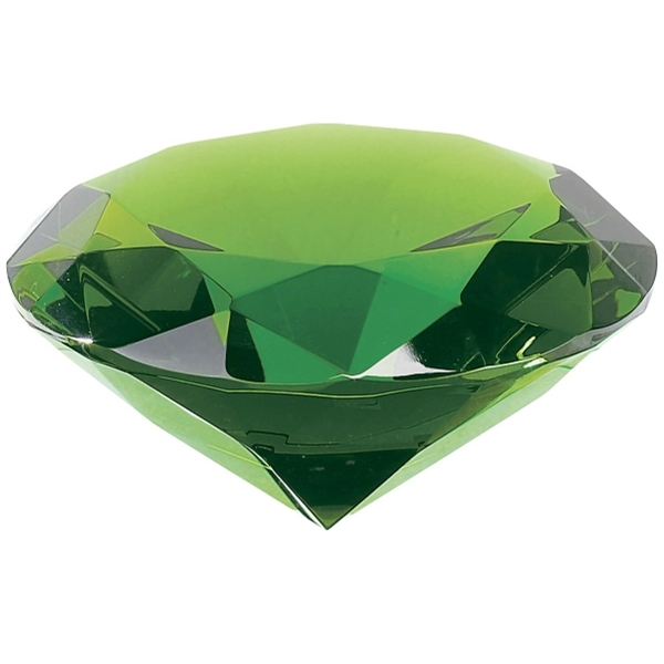 Green Crystal Diamond Paperweight... from ASI 55540 Furniward Company