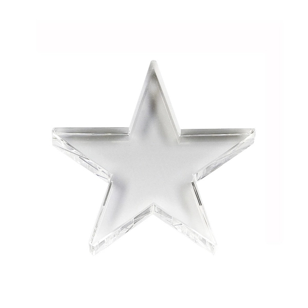 Clear Crystal Star Paperweight - 5" x 5" x 1"... from ASI 55540 Furniward Company