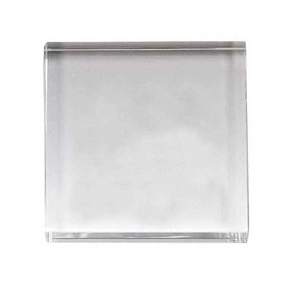 Crystal square paper weight, 4" x 4" x 1"... from ASI 55540 Furniward Company