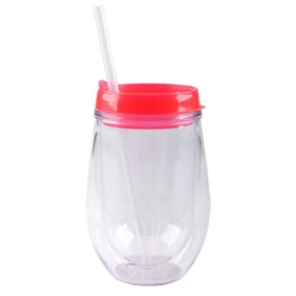 Lid & Straw for 10oz Bev2Go Tumbler... from ASI 80093 Pyrographics / Pyrographics Line