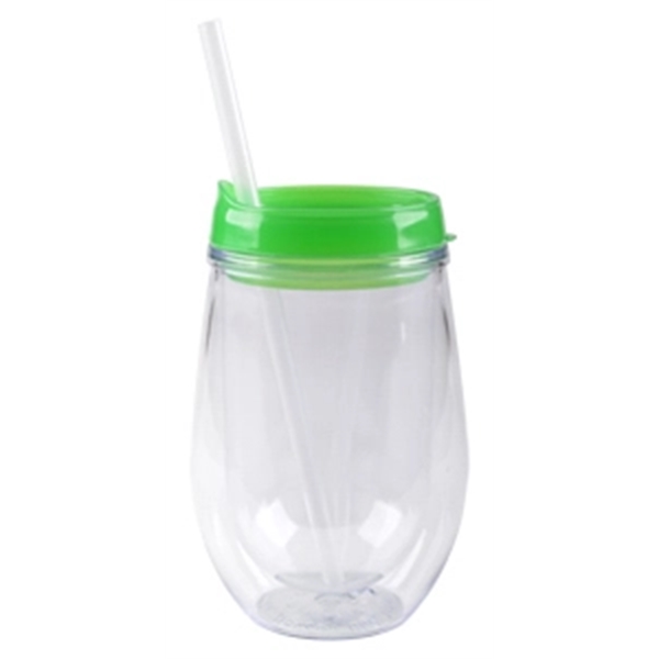 Lid & Straw for 10oz Bev2Go Tumbler... from ASI 80093 Pyrographics / Pyrographics Line