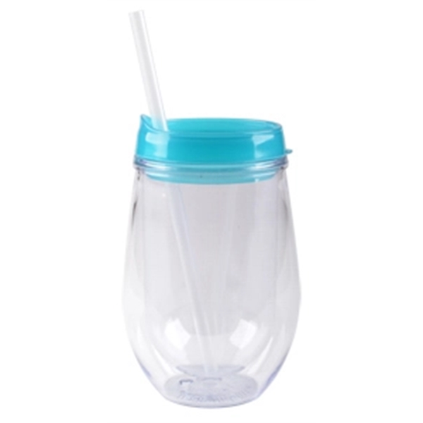 Lid & Straw for 10oz Bev2Go Tumbler... from ASI 80093 Pyrographics / Pyrographics Line