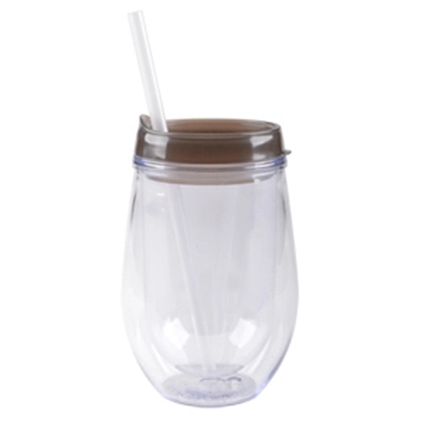 Lid & Straw for 10oz Bev2Go Tumbler... from ASI 80093 Pyrographics / Pyrographics Line
