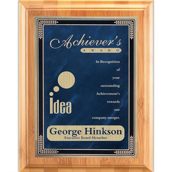 Bamboo plaque, 7" x 9".... from ASI 84592 St Regis Group