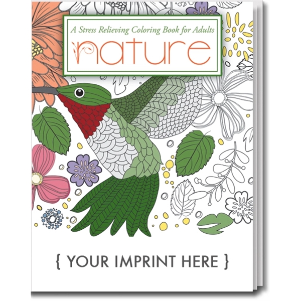 Stress Reliever: Nature Stress Relieving Coloring Book for Adults... from ASI 45815 Coloring Book Solutions / Coloring Book Solutions™ LivRite