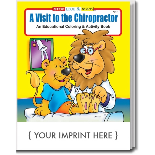 A Visit to the Chiropractor educational coloring and activity book.... from ASI 45815 Coloring Book Solutions