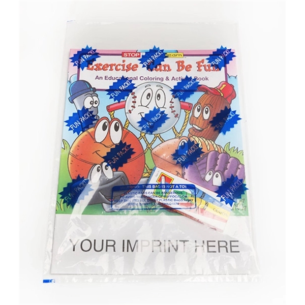 Exercise Can Be Fun coloring and activity book fun pack.... from ASI 45815 Coloring Book Solutions / Coloring Book Solutions™