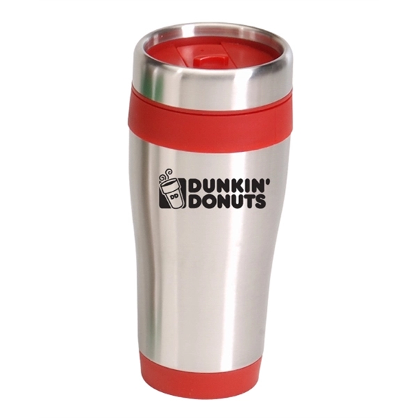 16oz 18/8 Stainless steel exterior and plastic interior. Steel rimmed lid... from ASI 40544 Binaco / Binaline