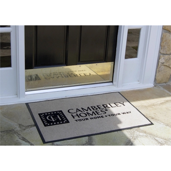 Polypropylene floor mat, with heavy duty vinyl back and various sizes... from ASI 35750 PromoMatting by Americo