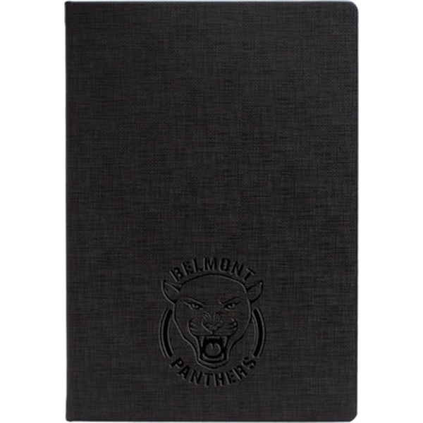 Journal with textured, faux leather hard covers, blind deboss, 80 sheets... from ASI 91340 Journalbooks/Timeplanner Calendars