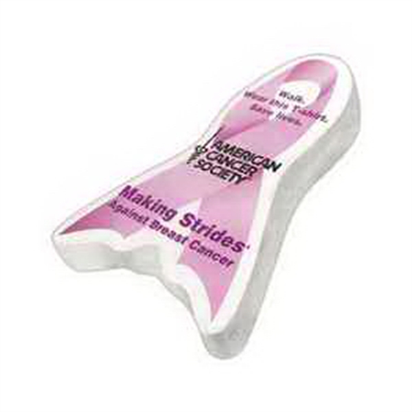 Cancer ribbon or yellow ribbon shaped compressed t-shirt.... from ASI 87816 ZZ DROPPED -Smashing Factory LLC / Smashing Factory