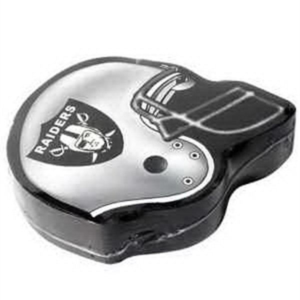 Football  helmet stock shaped white compressed t-shirt.... from ASI 87816 ZZ DROPPED -Smashing Factory LLC / Smashing Factory