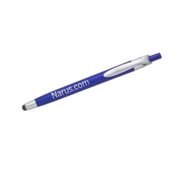 Metallic colored stylus pen with silver clip and trim.... from ASI 68850 Markon Pen & Pencil Inc / Tee-Gee