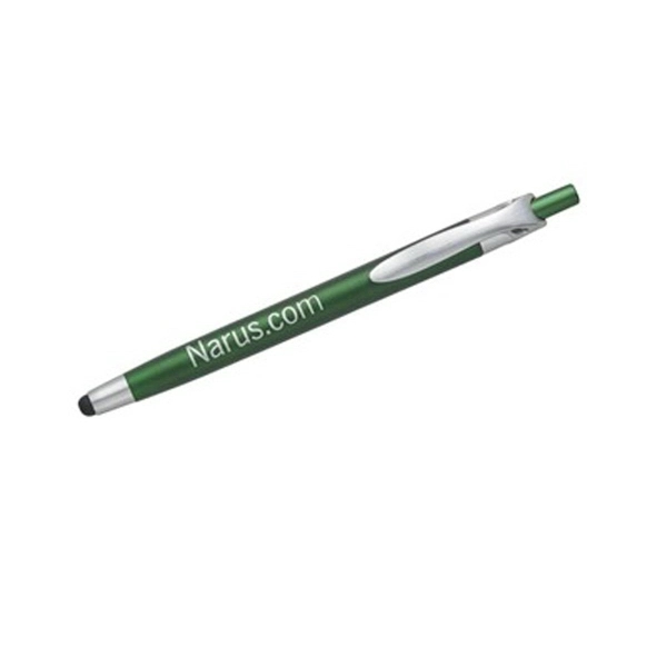 Metallic colored stylus pen with silver clip and trim.... from ASI 68850 Markon Pen & Pencil Inc / Tee-Gee