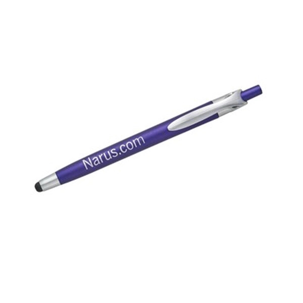 Metallic colored stylus pen with silver clip and trim.... from ASI 68850 Markon Pen & Pencil Inc / Tee-Gee