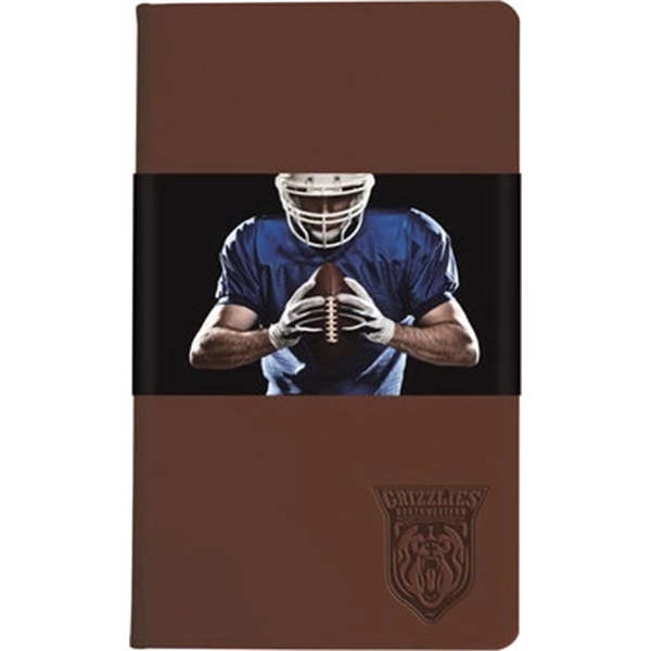 Journal with faux leather, thread-sewn cover, full-color digital graphic wrap and... from ASI 91340 Journalbooks/Timeplanner Calendars