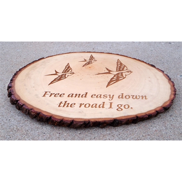 Wooden sign with bark edges measures 9" x 9" and makes... from ASI 92531 Unique Custom Products / UCP