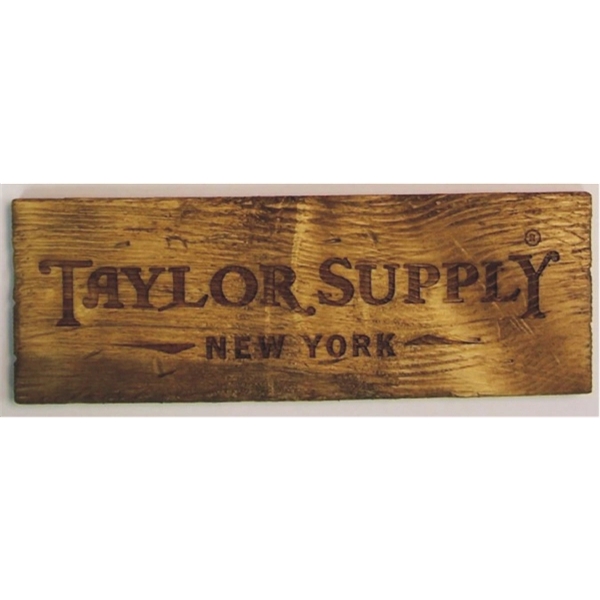 Wooden signs made in the USA measure 4 1/4" x 12"... from ASI 92531 Unique Custom Products / UCP