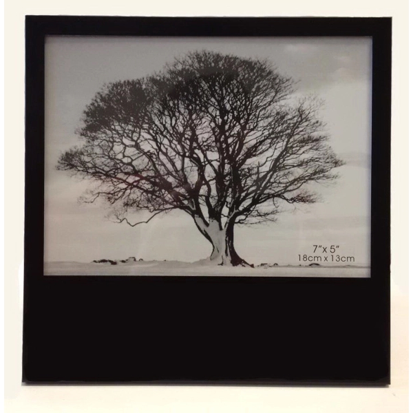 Black Metal Picture Frame - Holds 5" x 7" Photo... from ASI 55540 Furniward Company