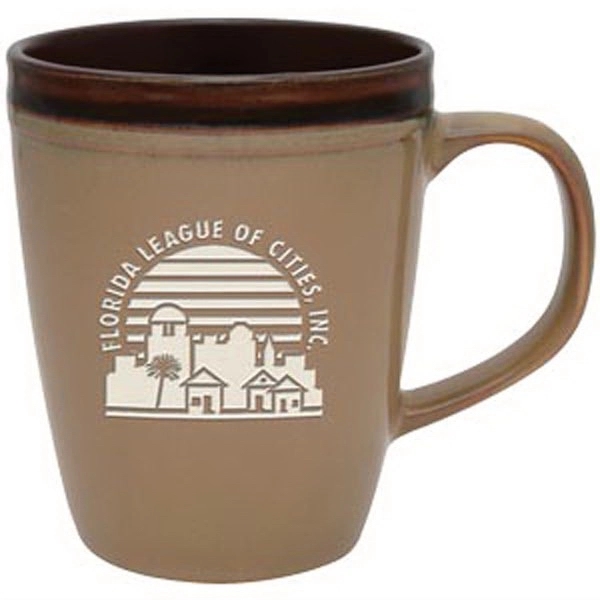 14 oz. ceramic mug with a reactive glaze design.... from ASI 71920 Moderne Glass Company Inc / Glass America®