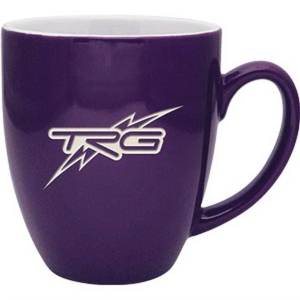 16 oz. ceramic mug available in multiple colors with an etched... from ASI 71920 Moderne Glass Company Inc / Glass America®