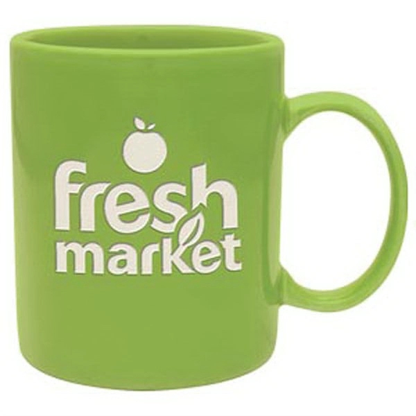 11 oz. ceramic mug with wide handle.... from ASI 71920 Moderne Glass Company Inc / Glass America®