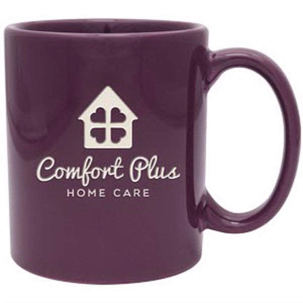 11 oz. ceramic mug with wide handle.... from ASI 71920 Moderne Glass Company Inc / Glass America®