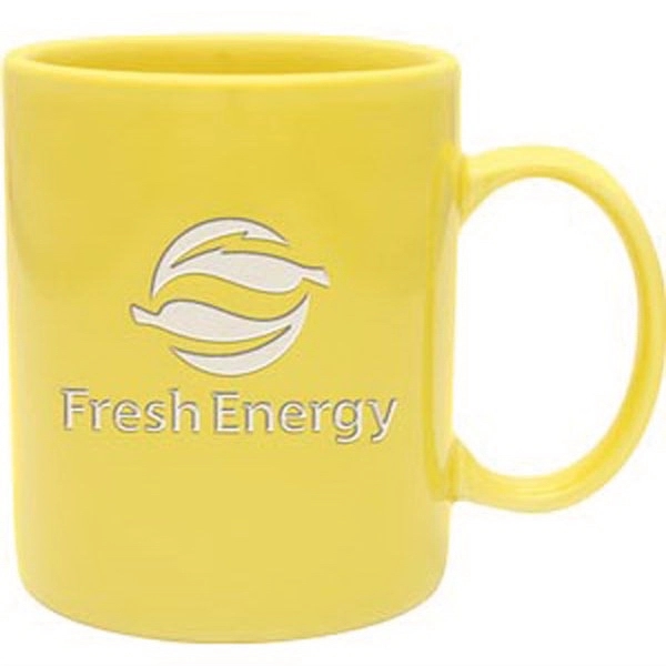 11 oz. ceramic mug with wide handle.... from ASI 71920 Moderne Glass Company Inc / Glass America®