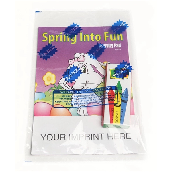 Spring into Fun activity pad fun pack with unimprinted box of... from ASI 45815 Coloring Book Solutions / Coloring Book Solutions™