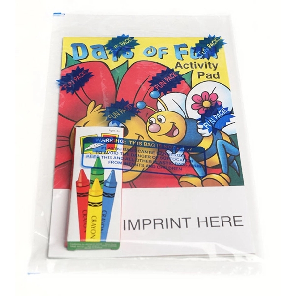 Days of Fun activity pad fun pack with 4-pack of unimprinted... from ASI 45815 Coloring Book Solutions / Coloring Book Solutions™