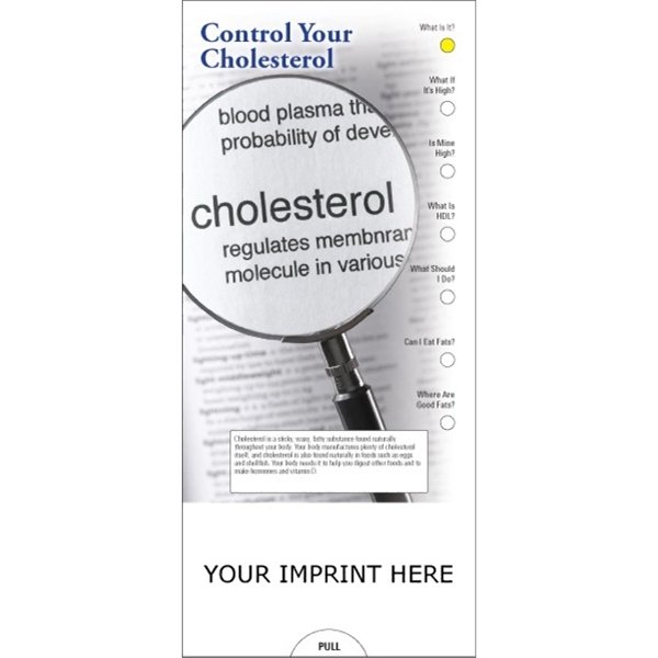 SLIDE CHART: Control Your Cholesterol Slide Guide filled with tips to... from ASI 45815 Coloring Book Solutions / Coloring Book Solutions™ LivRite
