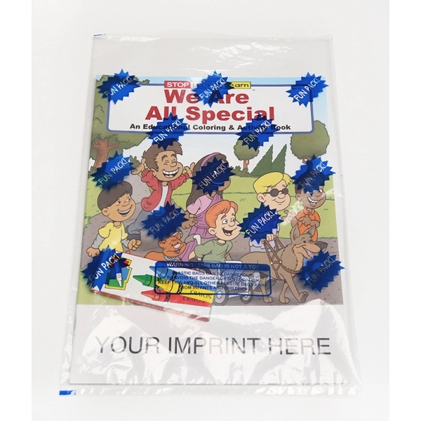We Are All Special colouring and activity book fun pack.... from ASI 45815 Coloring Book Solutions / Coloring Book Solutions™