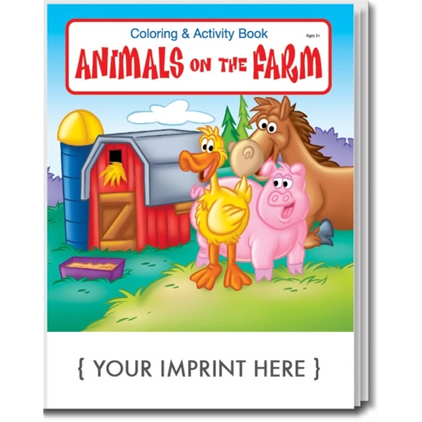 Animals on the Farm everyday coloring and activity book.... from ASI 45815 Coloring Book Solutions / Coloring Book Solutions™