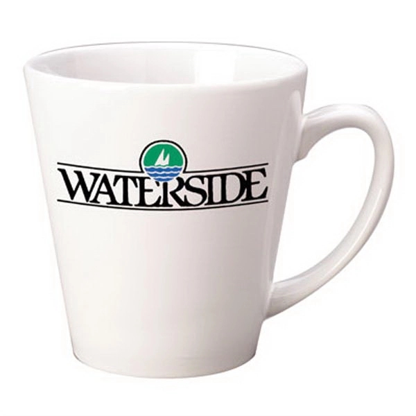 12 oz. Black Cafe Latte -Gloss Mug. New style, 12 oz.... from ASI 46573 Cooper & Clement Inc