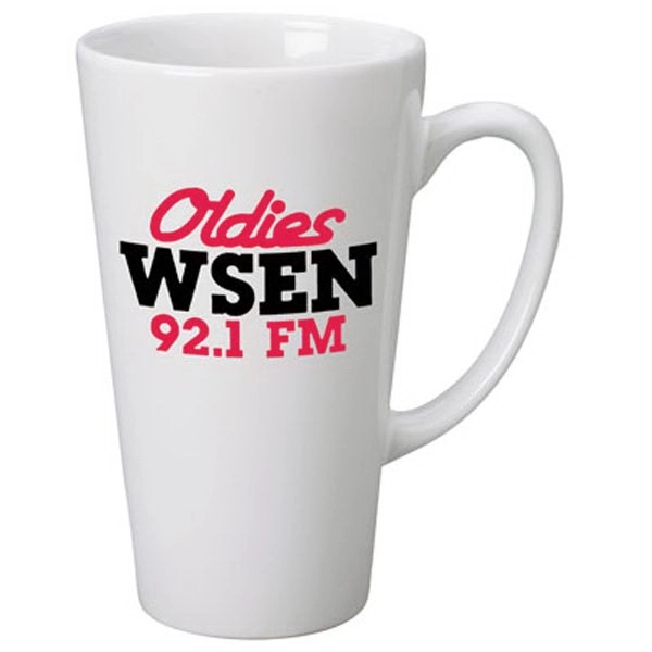 16 oz. Cafe Latte - Gloss Exterior Mug. New style, large... from ASI 46573 Cooper & Clement Inc