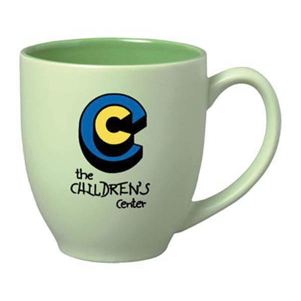 15 oz Matte Pastel Bistro style ceramic coffee Mug. Its large... from ASI 46573 Cooper & Clement Inc