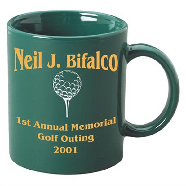 11 oz. C-Handle ceramic coffee mug. This is the traditional coffee... from ASI 46573 Cooper & Clement Inc