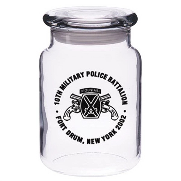 26 oz. Accent Candy Jar with trendy flat lid. A bestseller... from ASI 46573 Cooper & Clement Inc