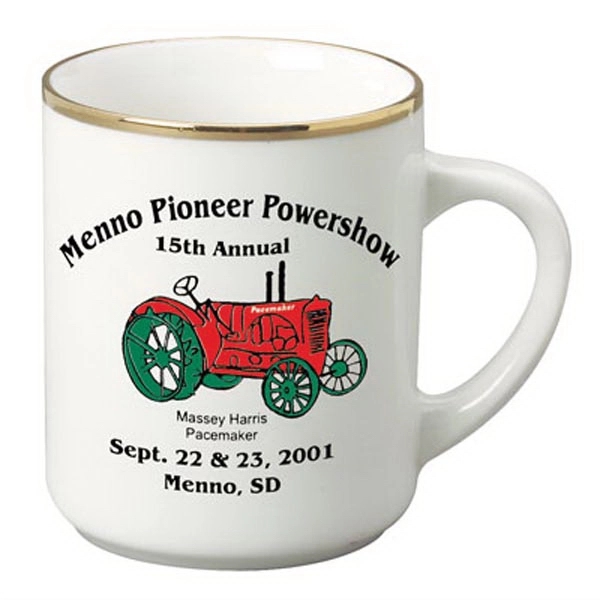 10 oz. white Porcelain mug. This is the traditional coffee mug,... from ASI 46573 Cooper & Clement Inc