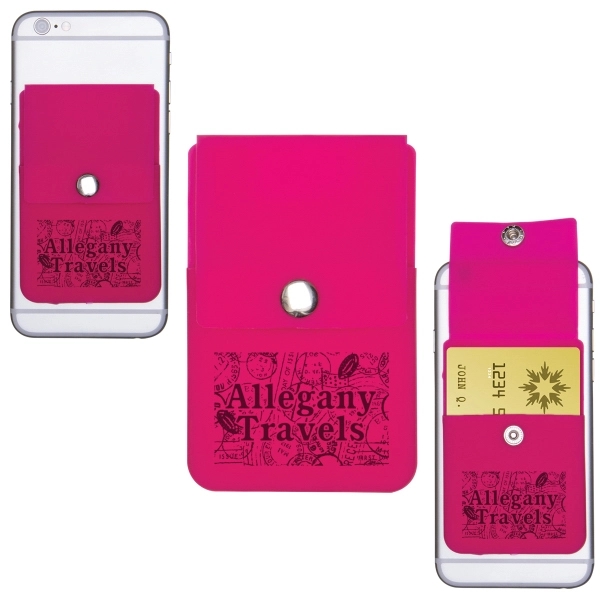 Cell phone card holder that sticks using 3M adhesive.... from ASI 62190 Illini