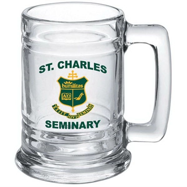 15 oz. Maritime Glass Tankard. Stein inspired Glass mug with grooves... from ASI 46573 Cooper & Clement Inc / Inspiration by C&C Line