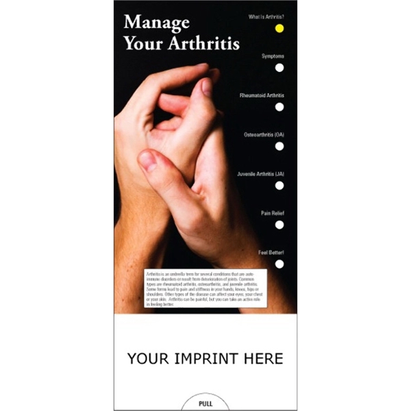 SLIDE CHART Manage your Arthritis Slide Chart and Information Guide.... from ASI 45815 Coloring Book Solutions / Coloring Book Solutions™ LivRite